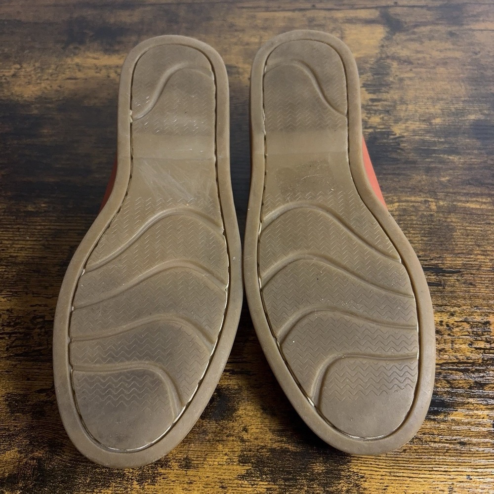 Bed Stu Penny Loafers Womens Sz 7 Coral Pink Leather Distressed Classic - Picture 7 of 13